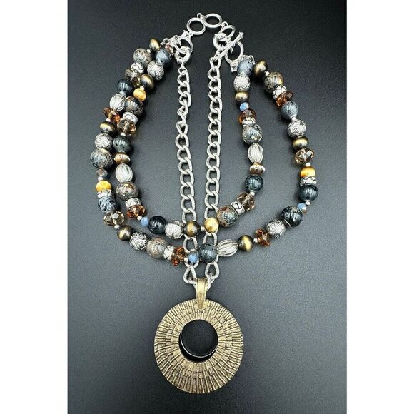 Premier Designs‎ Top Notch Layered Convertible Multicolor Beaded Chain Necklace - Picture 15 of 15